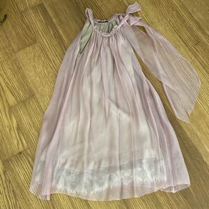 Elie Tahari Women Embroidered Light Pink Silk Dress Size S